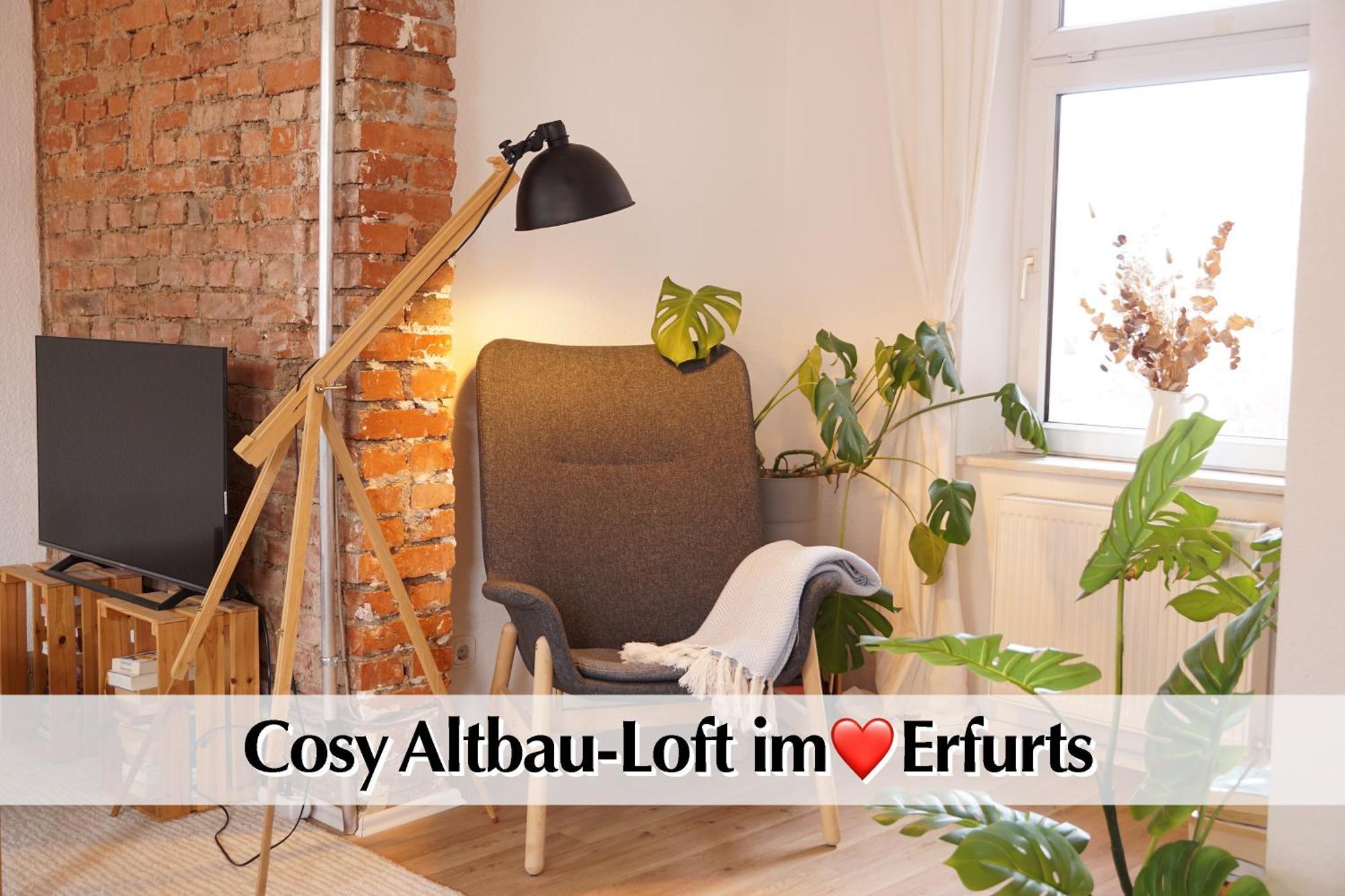 Helles Altbau-loft Mit Kingsize Bett, Smart-tv, Etc Apartment Erfurt